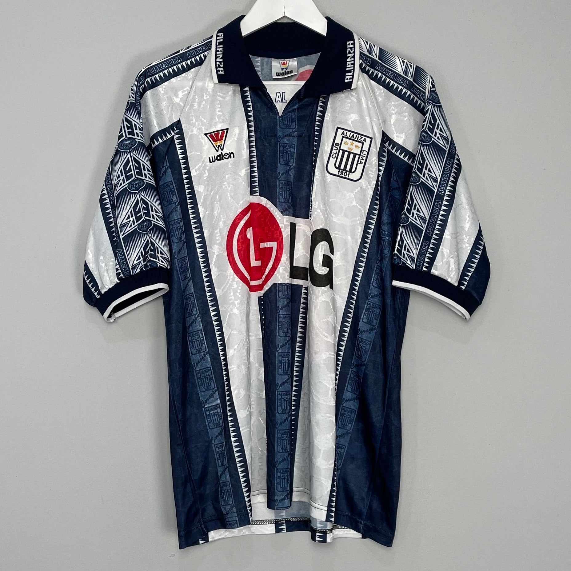 Shop 1999/00 ALIANZA LIMA #9 HOME SHIRT (M) WALON, classic football shirts, vintage football shirts & retro soccer jerseys at Cult Kits
