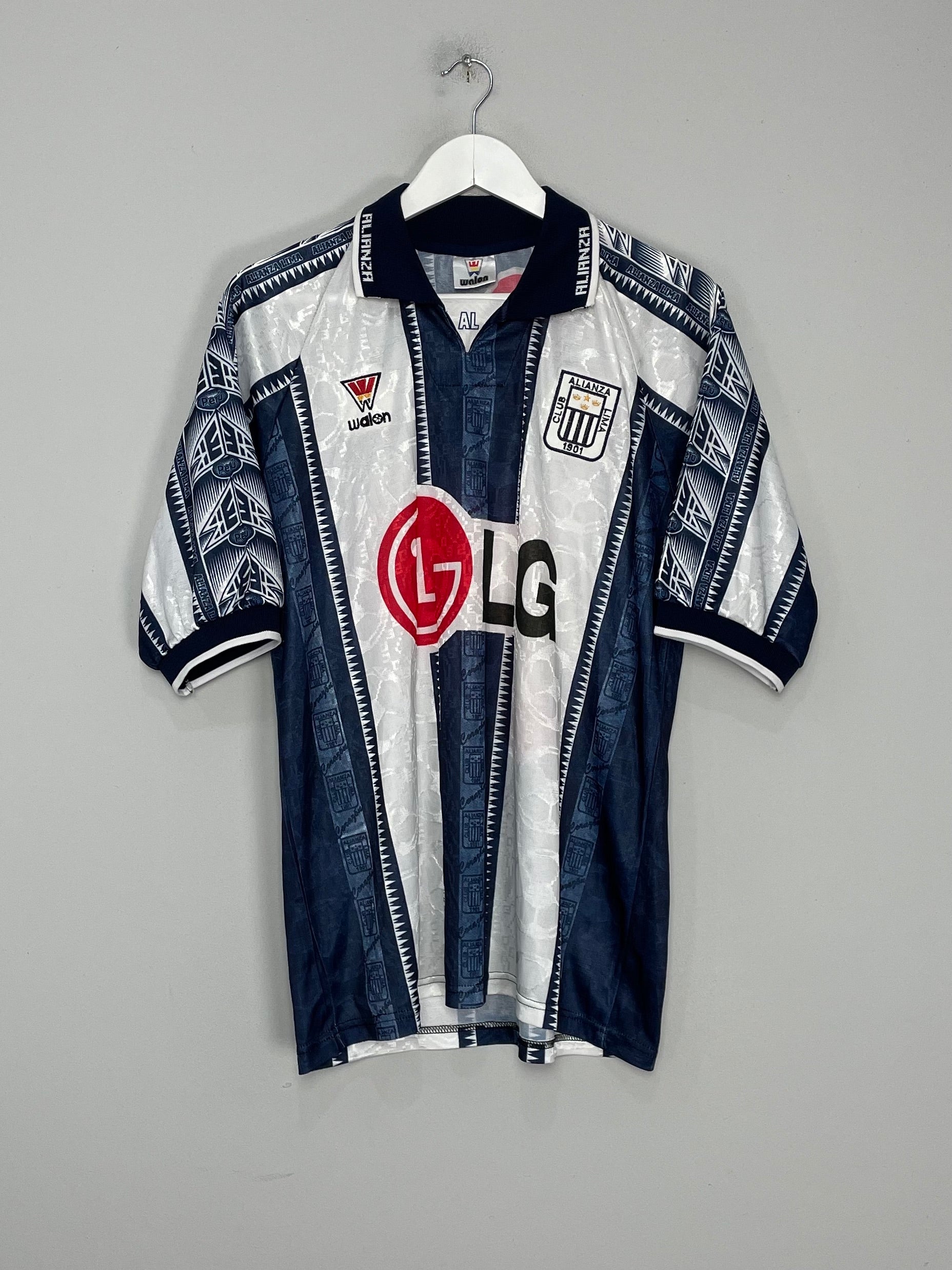 Shop 1999/00 ALIANZA LIMA #9 HOME SHIRT (M) WALON, classic football shirts, vintage football shirts & retro soccer jerseys at Cult Kits