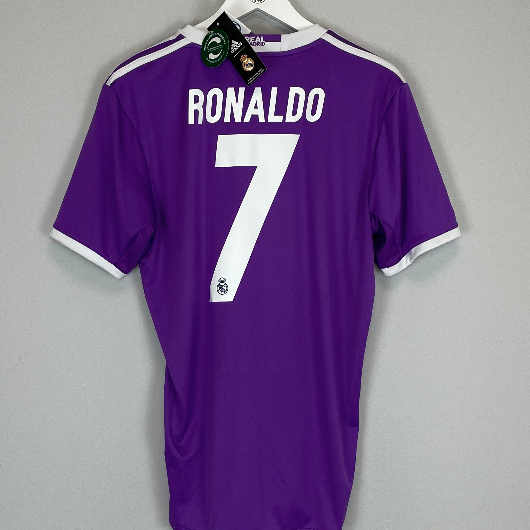 Shop 2016/17 REAL MADRID RONALDO #7 *BNWT* AWAY SHIRT (M) ADIDAS, classic football shirts, vintage football shirts & retro soccer jerseys at Cult Kits