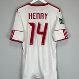 Shop 2010 NEW YORK RED BULLS HENRY #14 HOME SHIRT (L) ADIDAS, classic football shirts, vintage football shirts & retro soccer jerseys at Cult Kits