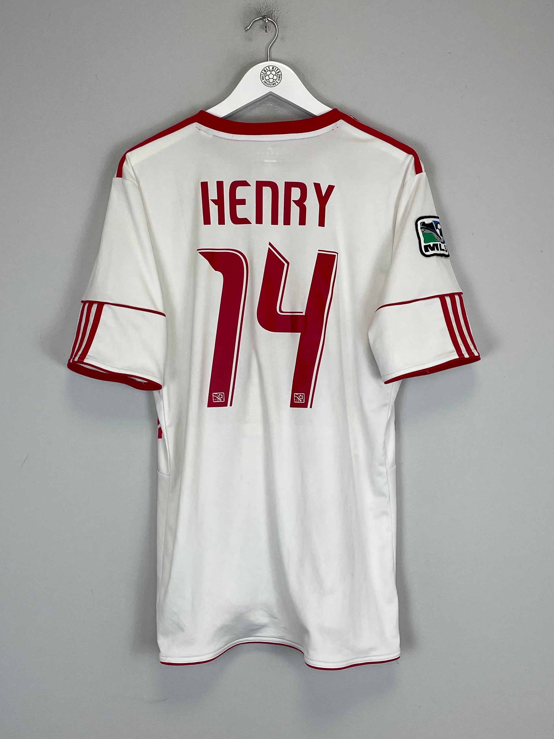 Shop 2010 NEW YORK RED BULLS HENRY #14 HOME SHIRT (L) ADIDAS, classic football shirts, vintage football shirts & retro soccer jerseys at Cult Kits