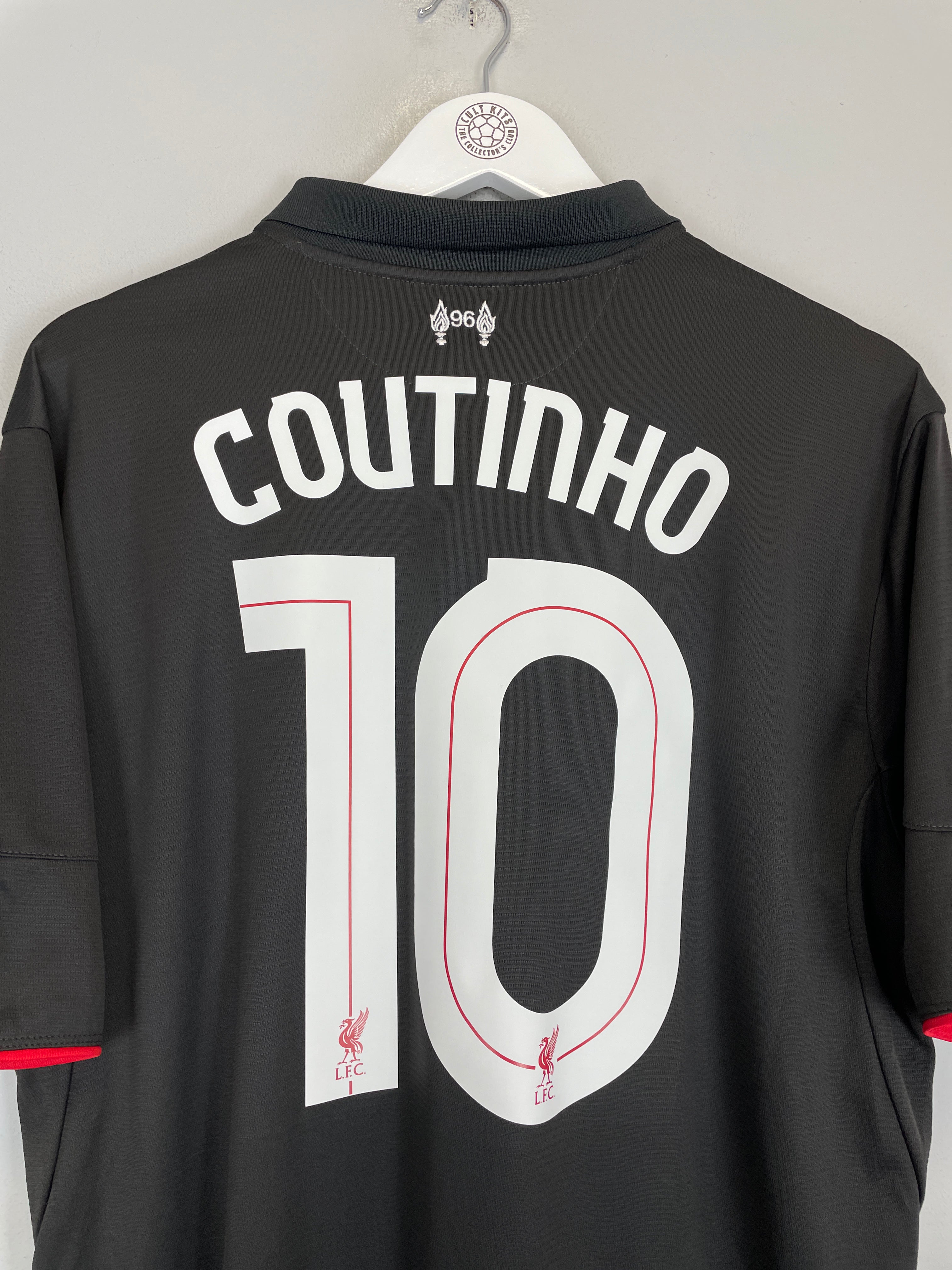 Shop 2015/16 LIVERPOOL COUTINHO #10 THIRD SHIRT (XL) NEW BALANCE, classic football shirts, vintage football shirts & retro soccer jerseys at Cult Kits