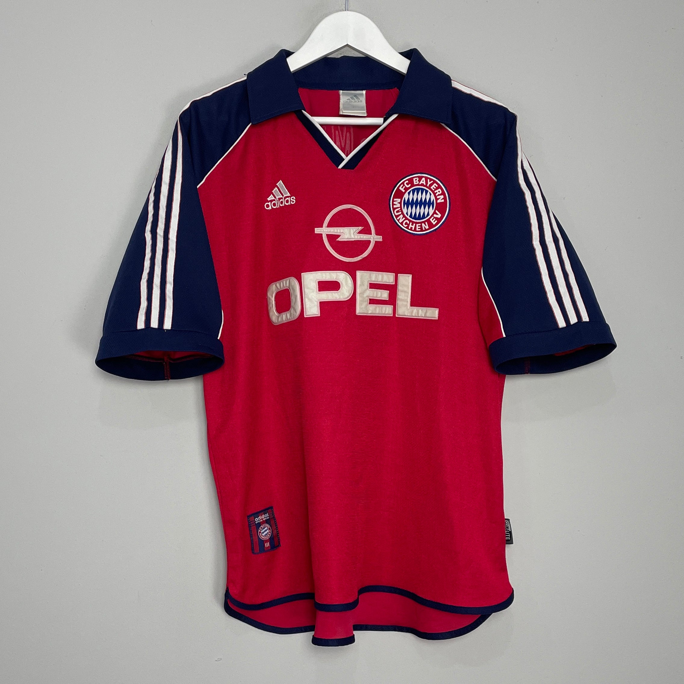 Shop 1999/01 BAYERN MUNICH HOME SHIRT (L) ADIDAS, classic football shirts, vintage football shirts & retro soccer jerseys at Cult Kits