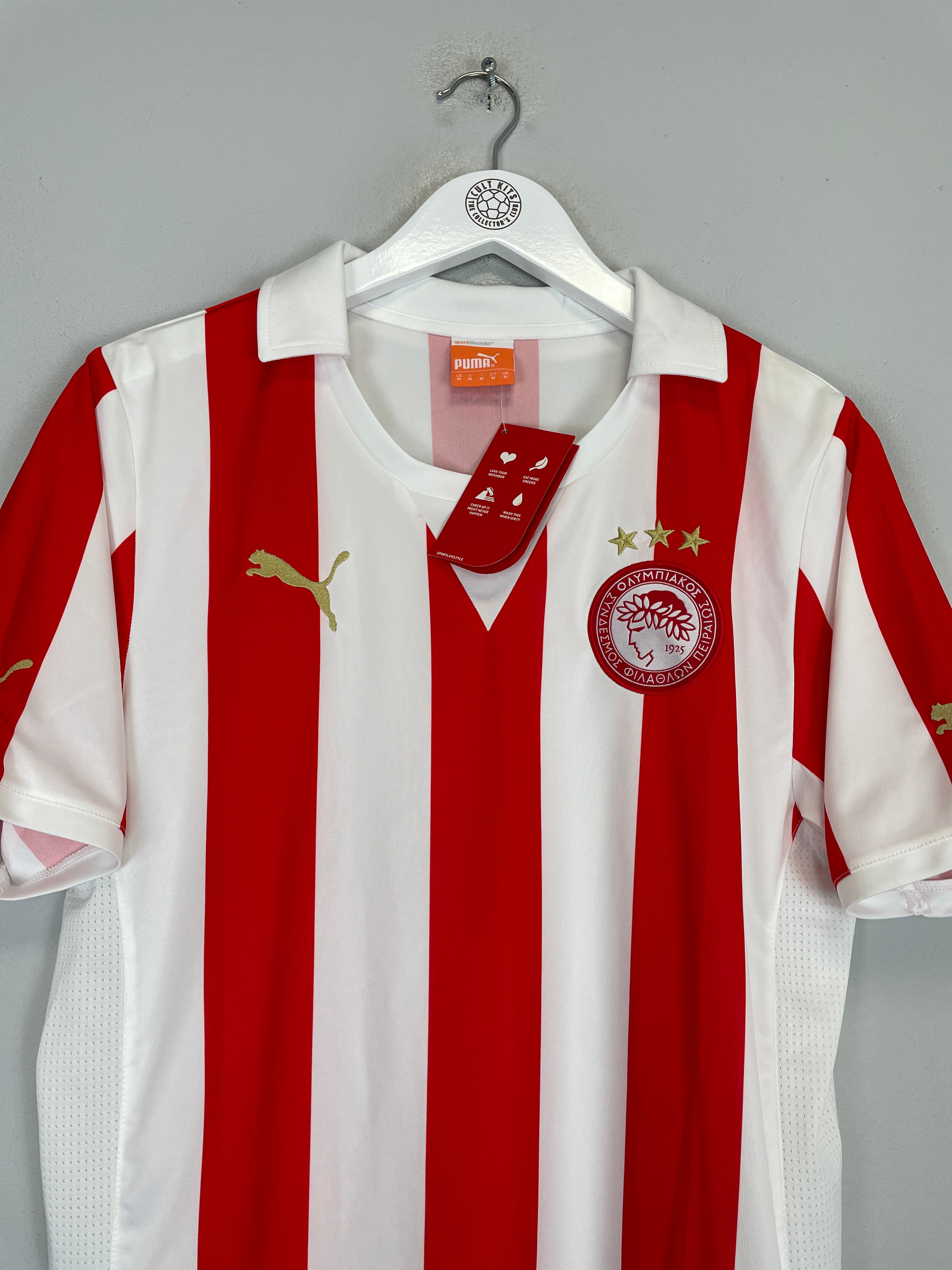 Shop 2011/12 OLYMPIAKOS *BNWT* HOME SHIRT (M) PUMA, classic football shirts, vintage football shirts & retro soccer jerseys at Cult Kits