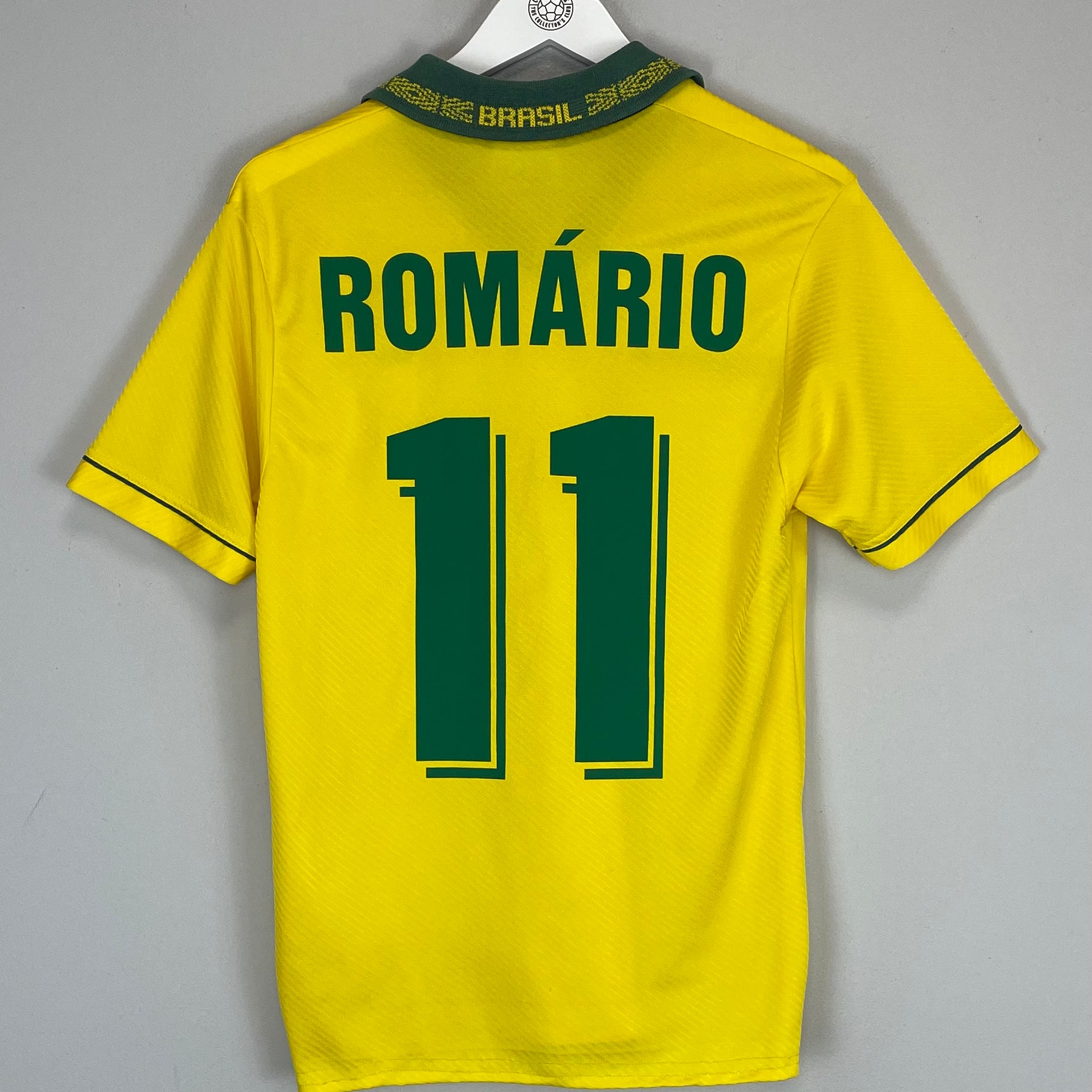 Shop 1994 BRAZIL ROMARIO #11 HOME SHIRT (S) UMBRO, classic football shirts, vintage football shirts & retro soccer jerseys at Cult Kits
