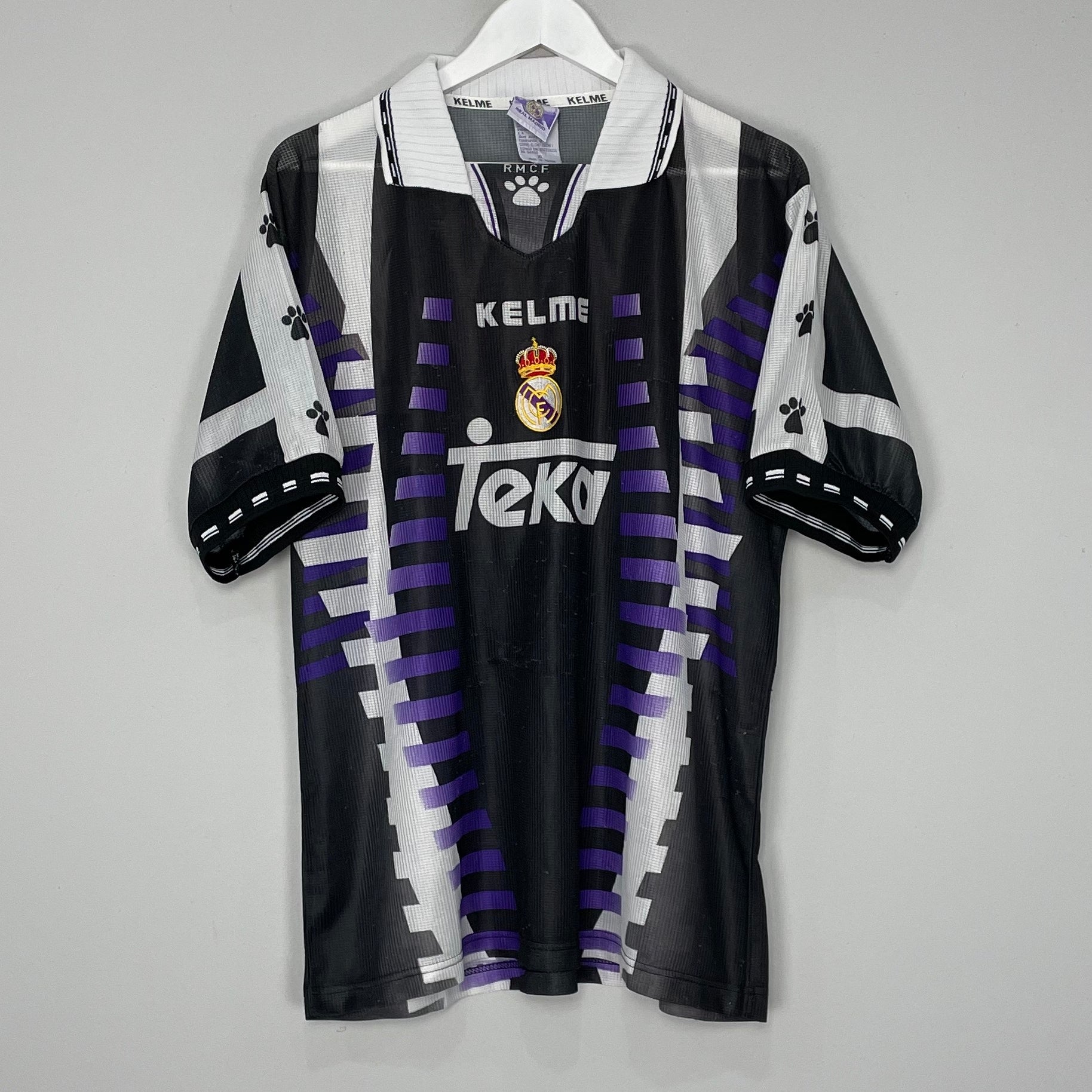 Shop 1997/98 REAL MADRID THIRD SHIRT (XL) KELME, classic football shirts, vintage football shirts & retro soccer jerseys at Cult Kits