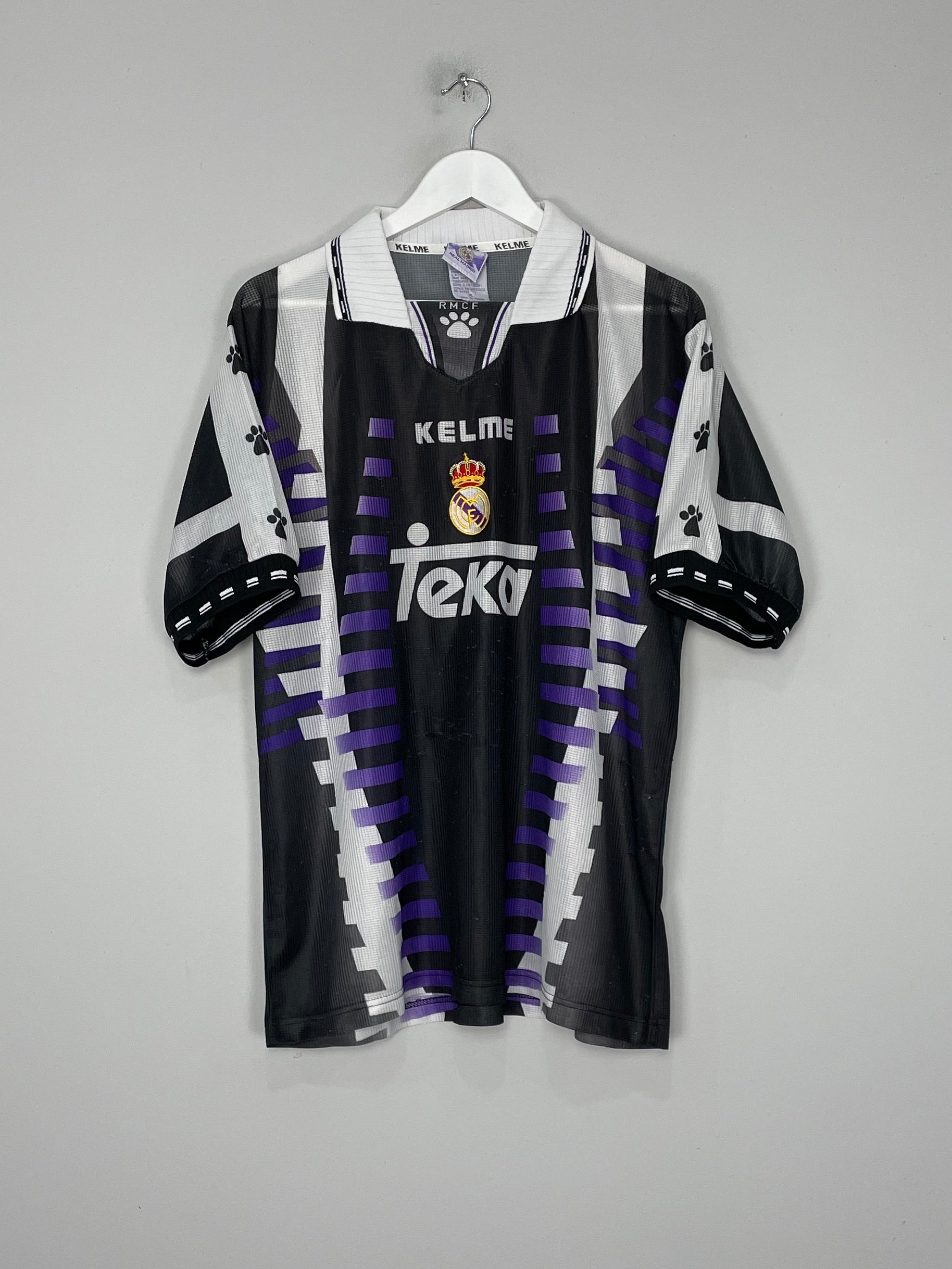 Shop 1997/98 REAL MADRID THIRD SHIRT (XL) KELME, classic football shirts, vintage football shirts & retro soccer jerseys at Cult Kits