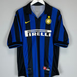 Shop 1998/99 INTER MILAN RONALDO #9 HOME SHIRT (L) NIKE, classic football shirts, vintage football shirts & retro soccer jerseys at Cult Kits