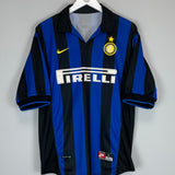 Shop 1998/99 INTER MILAN RONALDO #9 HOME SHIRT (L) NIKE, classic football shirts, vintage football shirts & retro soccer jerseys at Cult Kits