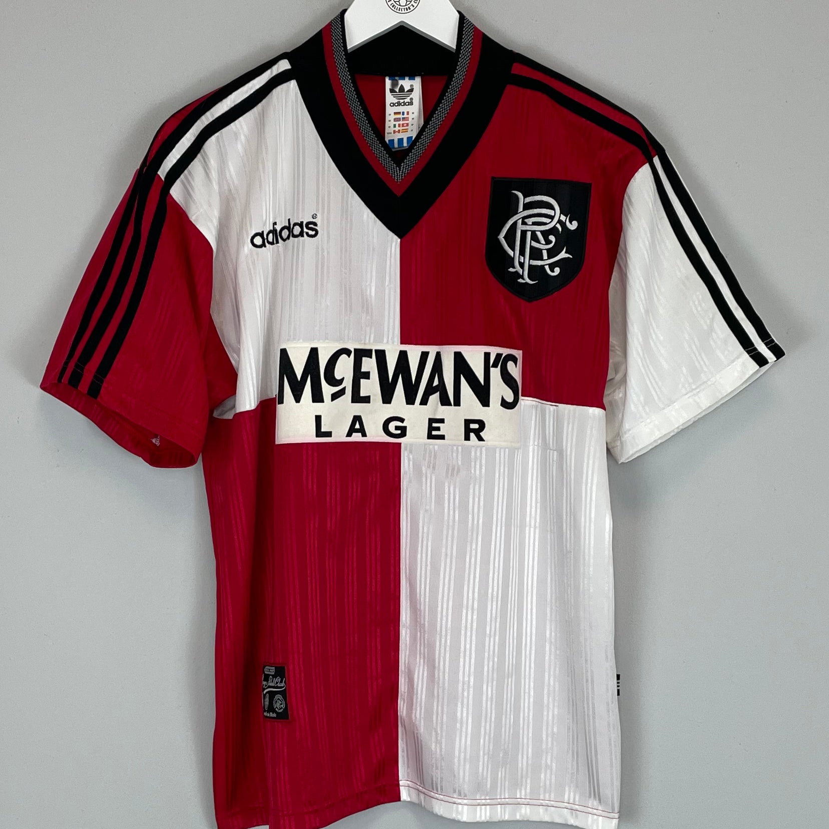 Shop 1995/96 RANGERS AWAY SHIRT (M) ADIDAS, classic football shirts, vintage football shirts & retro soccer jerseys at Cult Kits