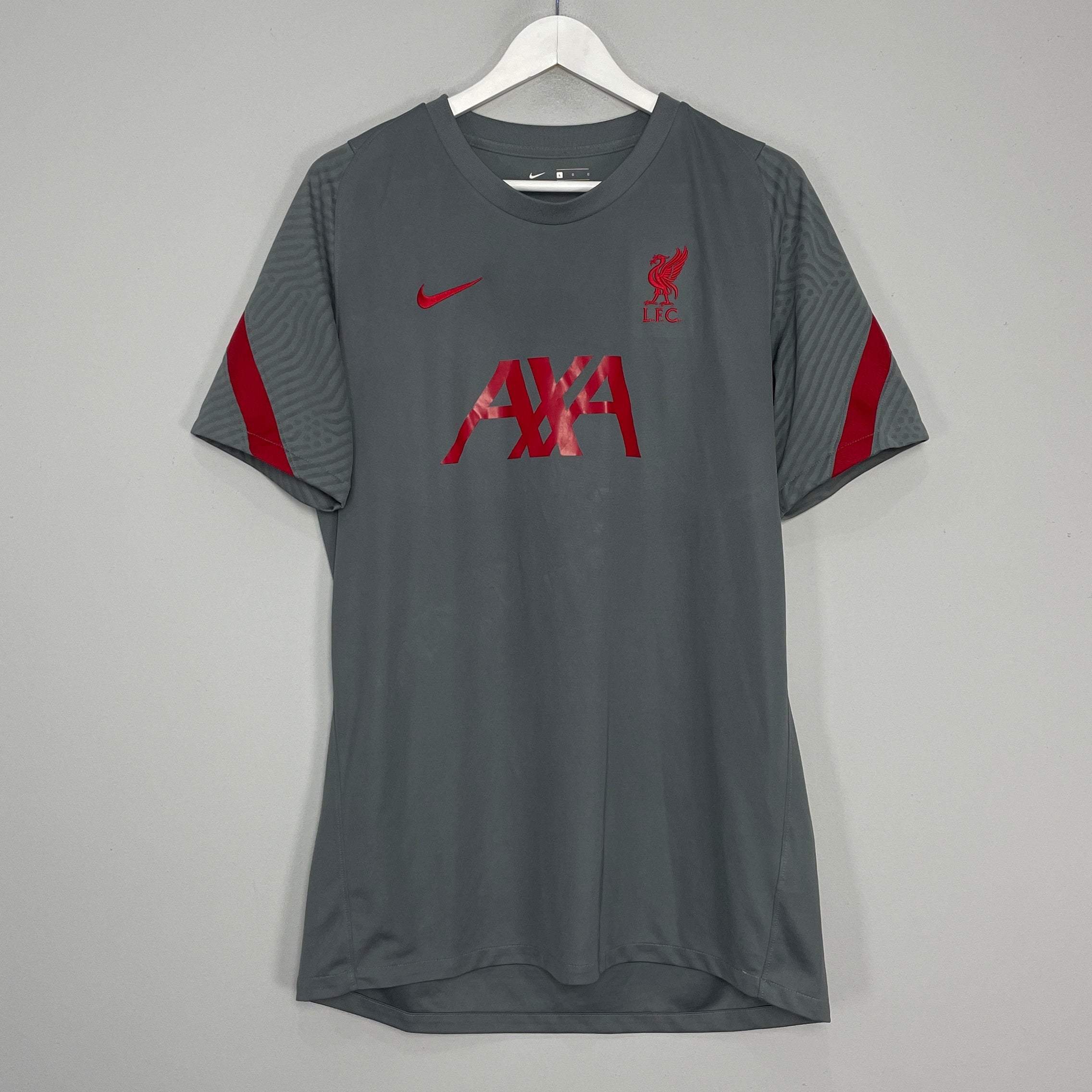 Shop 2020/21 LIVERPOOL TRAINING SHIRT (L) NIKE, classic football shirts, vintage football shirts & retro soccer jerseys at Cult Kits