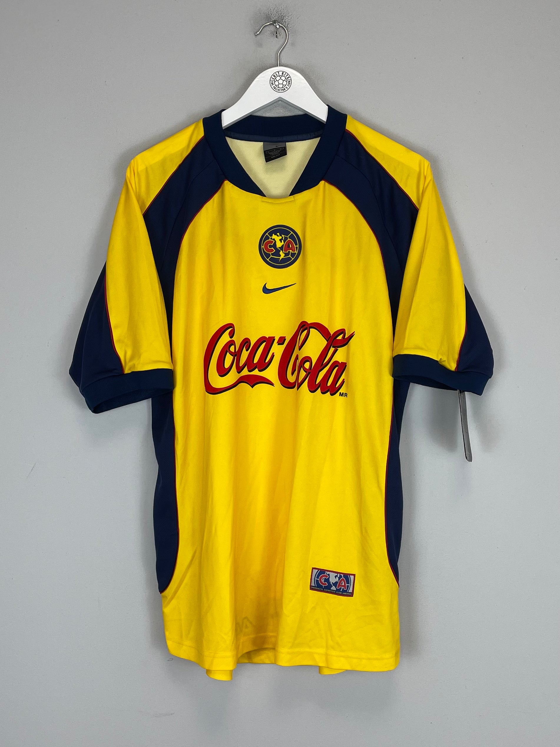 Shop 2001/02 CLUB AMERICA *BNWT* HOME SHIRT (L) NIKE, classic football shirts, vintage football shirts & retro soccer jerseys at Cult Kits
