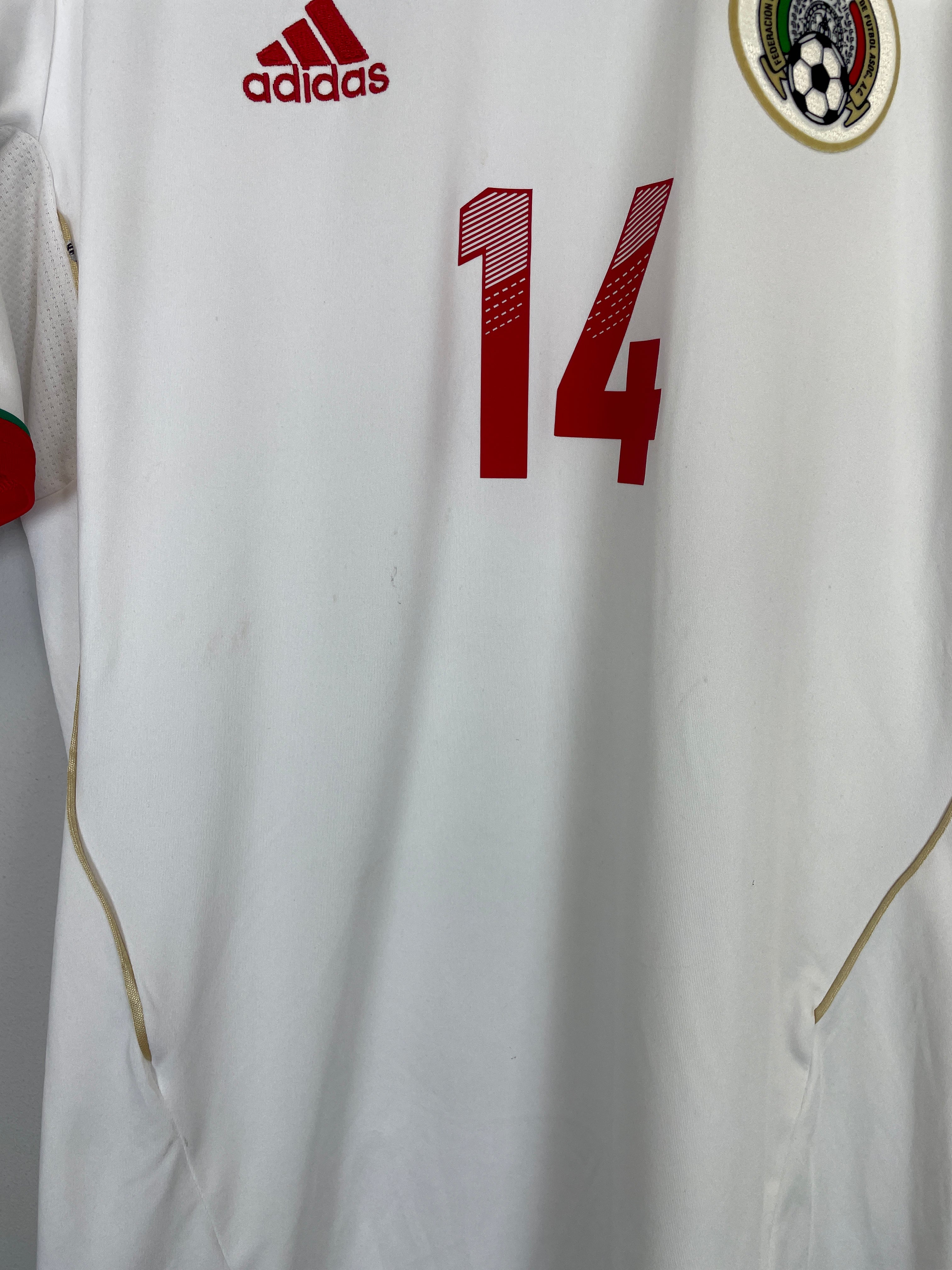 Shop 2013/14 MEXICO CHICHARITO #14 AWAY SHIRT (L) ADIDAS, classic football shirts, vintage football shirts & retro soccer jerseys at Cult Kits