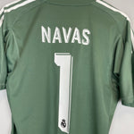 Shop 2017/18 REAL MADRID NAVAS #1 GK SHIRT (M) ADIDAS, classic football shirts, vintage football shirts & retro soccer jerseys at Cult Kits