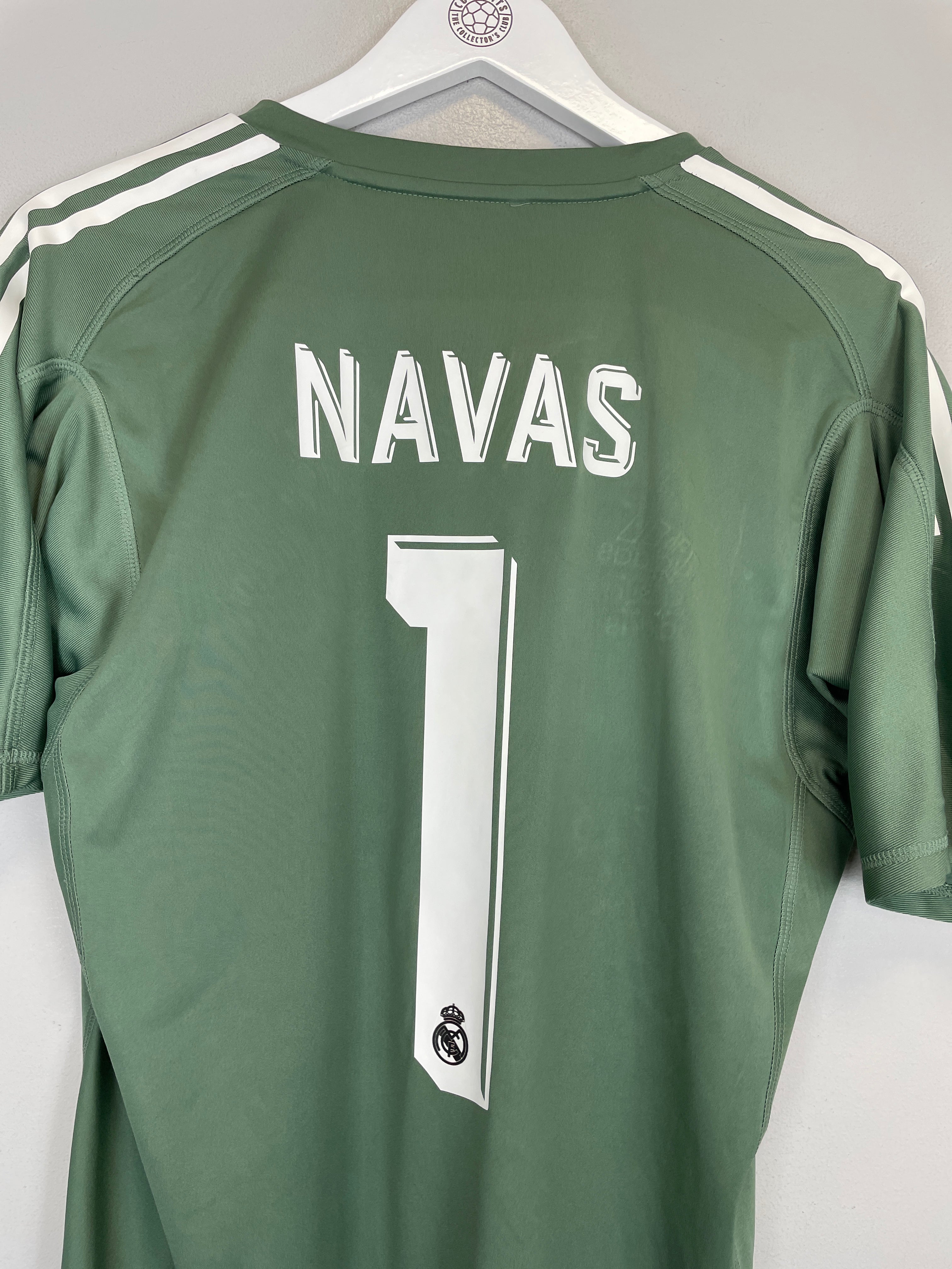 Shop 2017/18 REAL MADRID NAVAS #1 GK SHIRT (M) ADIDAS, classic football shirts, vintage football shirts & retro soccer jerseys at Cult Kits