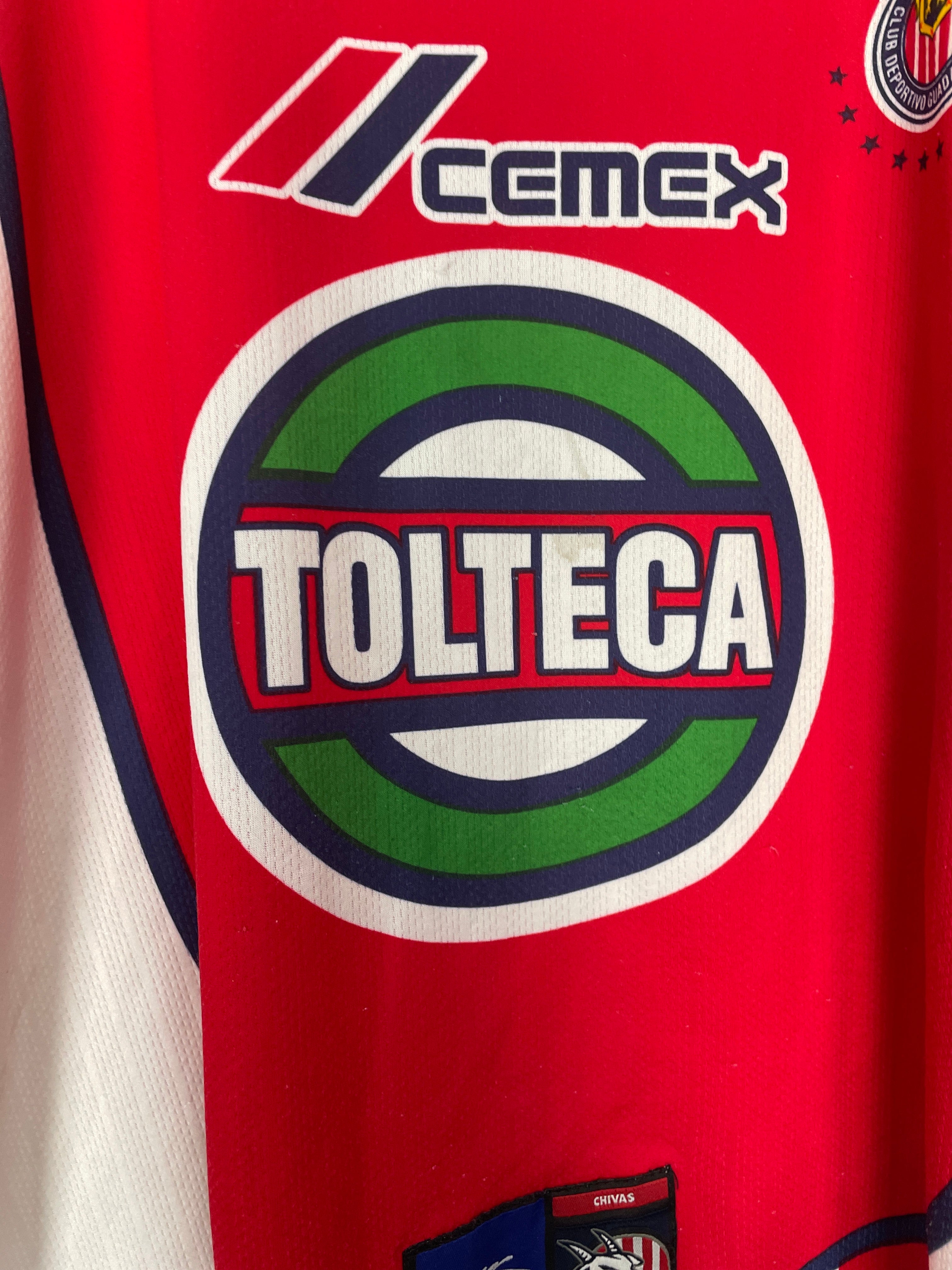 Shop 2000/02 CHIVAS GUADALAJARA TRAINING SHIRT (XL) ATLETICA, classic football shirts, vintage football shirts & retro soccer jerseys at Cult Kits