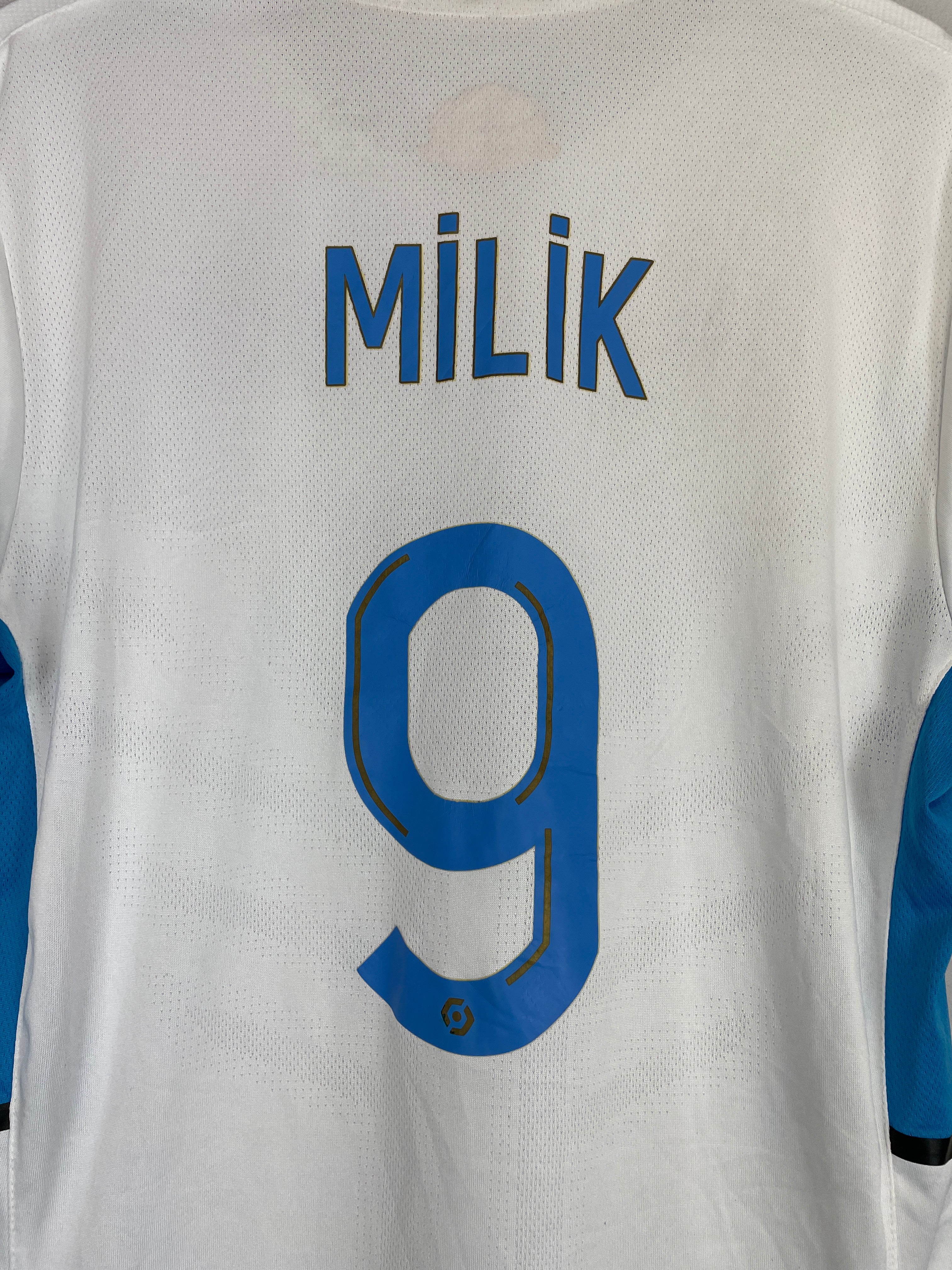 Shop 2021/22 MARSEILLE MILIK #9 *PLAYER ISSUE* HOME SHIRT (L) PUMA, classic football shirts, vintage football shirts & retro soccer jerseys at Cult Kits