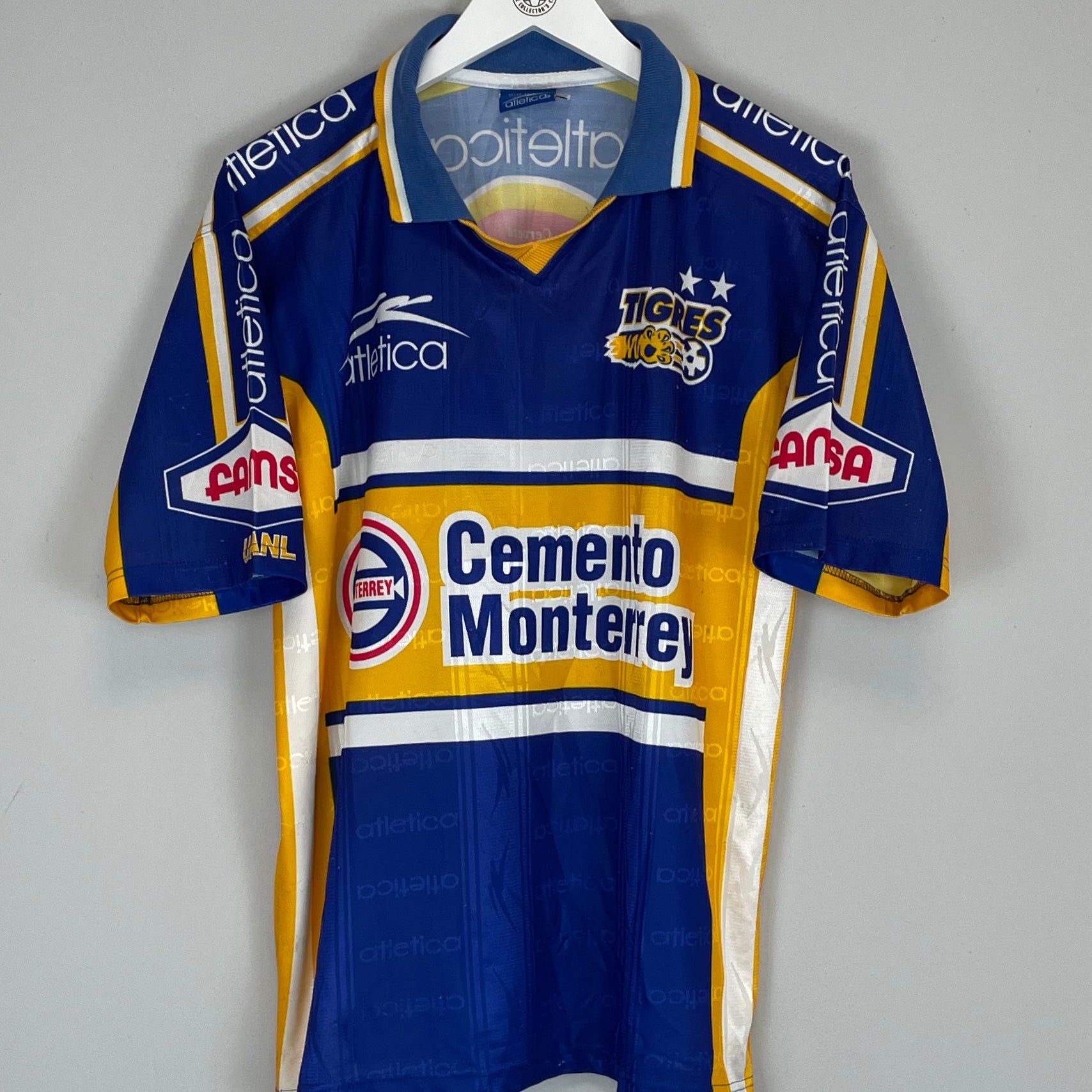 Shop 1999/00 TIGRES AWAY SHIRT (M) ATLETICA, classic football shirts, vintage football shirts & retro soccer jerseys at Cult Kits