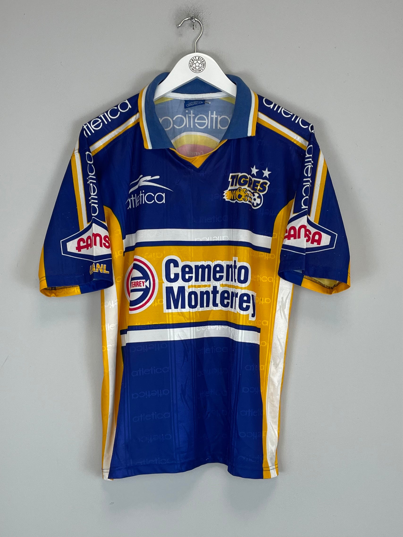 Shop 1999/00 TIGRES AWAY SHIRT (M) ATLETICA, classic football shirts, vintage football shirts & retro soccer jerseys at Cult Kits