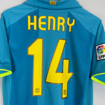 Shop 2007/08 BARCELONA HENRY #14 AWAY SHIRT (S) NIKE, classic football shirts, vintage football shirts & retro soccer jerseys at Cult Kits