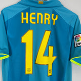 Shop 2007/08 BARCELONA HENRY #14 AWAY SHIRT (S) NIKE, classic football shirts, vintage football shirts & retro soccer jerseys at Cult Kits