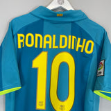 Shop 2007/08 BARCELONA RONALDINHO #10 AWAY SHIRT (L) NIKE, classic football shirts, vintage football shirts & retro soccer jerseys at Cult Kits