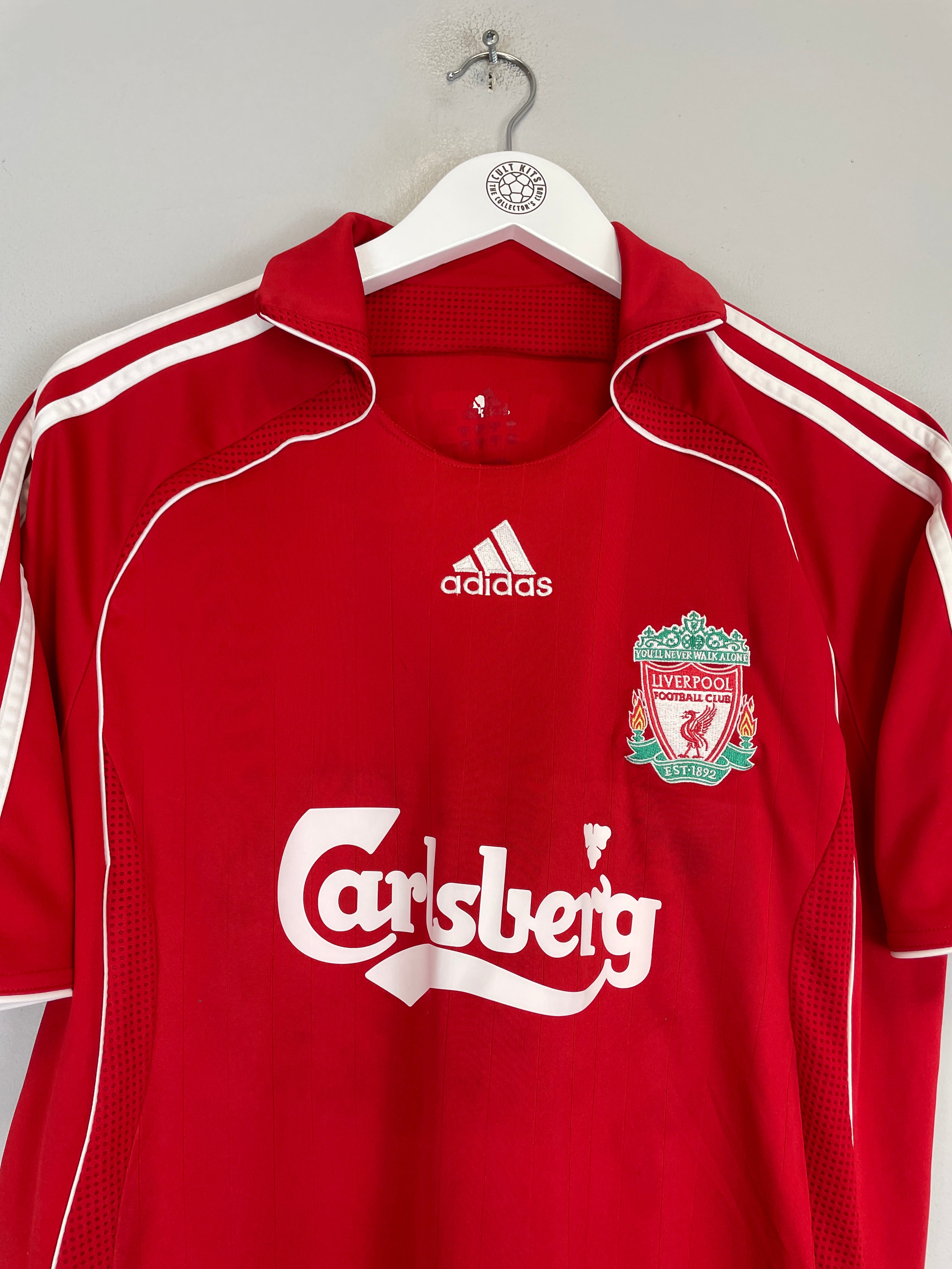 Shop 2006/08 LIVERPOOL MASCHERANO #20 HOME SHIRT (M) ADIDAS, classic football shirts, vintage football shirts & retro soccer jerseys at Cult Kits