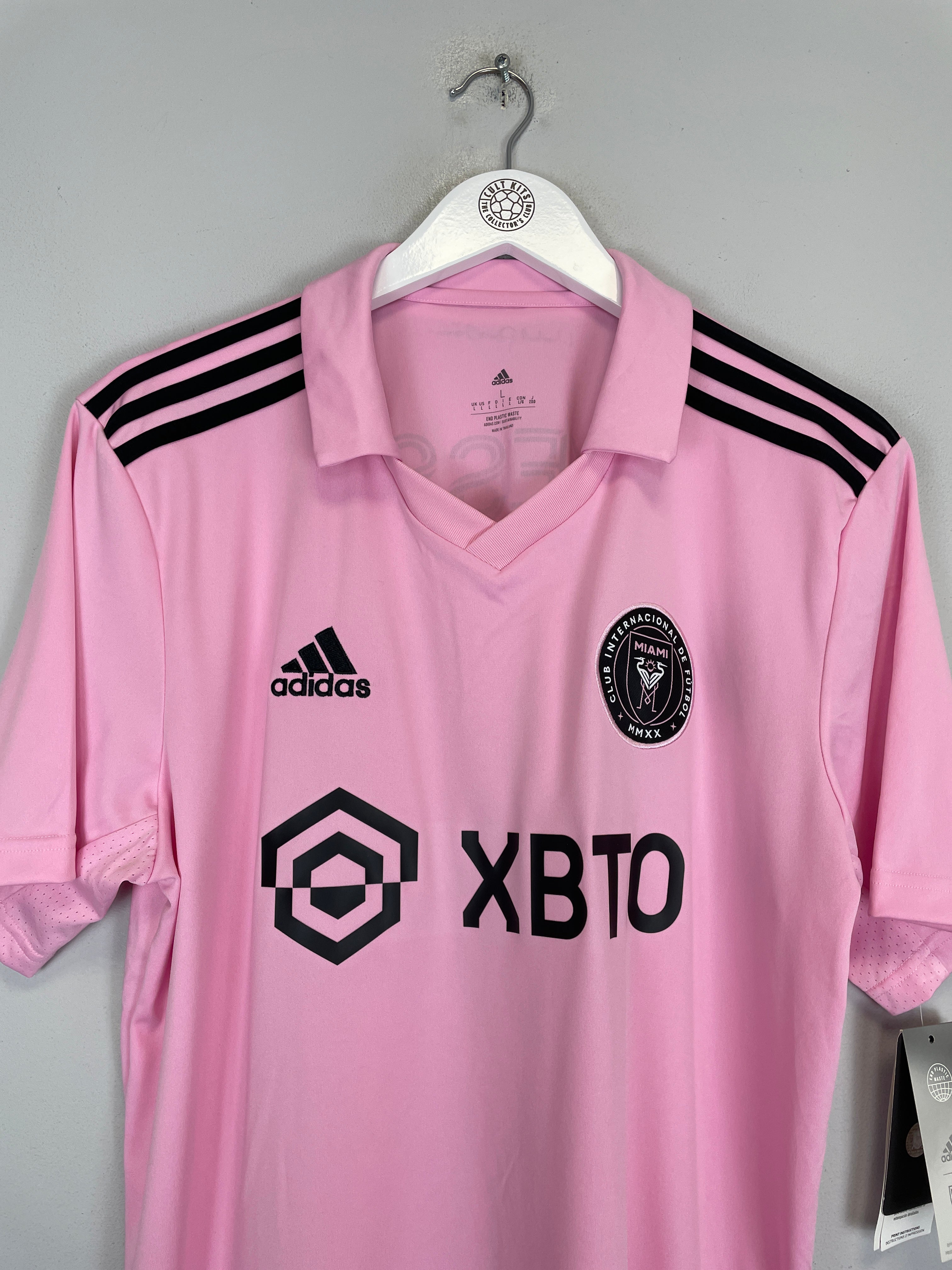 Shop 2022/23 INTER MIAMI MESSI #10 *BNWT* HOME SHIRT (L) ADIDAS, classic football shirts, vintage football shirts & retro soccer jerseys at Cult Kits