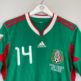 2010 MEXICO HERNANDEZ #10 HOME SHIRT (M) ADIDAS