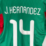 2010 MEXICO HERNANDEZ #10 HOME SHIRT (M) ADIDAS