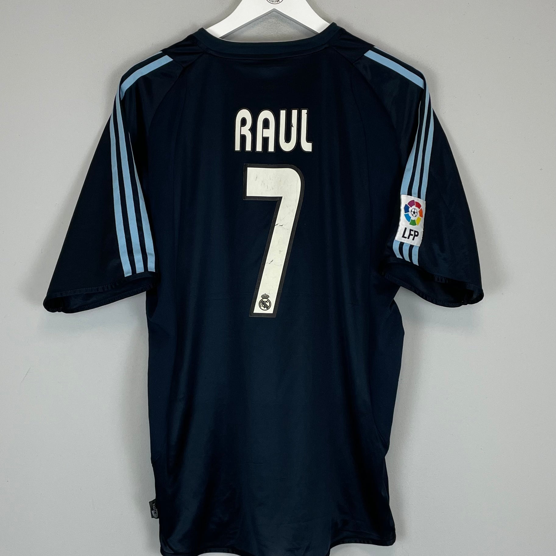 Shop 2003/04 REAL MADRID RAUL #7 AWAY SHIRT (L) ADIDAS, classic football shirts, vintage football shirts & retro soccer jerseys at Cult Kits
