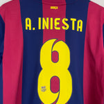 Shop 2014/15 BARCELONA A.INIESTA #8 HOME SHIRT (L) NIKE, classic football shirts, vintage football shirts & retro soccer jerseys at Cult Kits