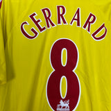 Shop 2006/07 LIVERPOOL GERRARD #8 AWAY SHIRT (L) ADIDAS, classic football shirts, vintage football shirts & retro soccer jerseys at Cult Kits