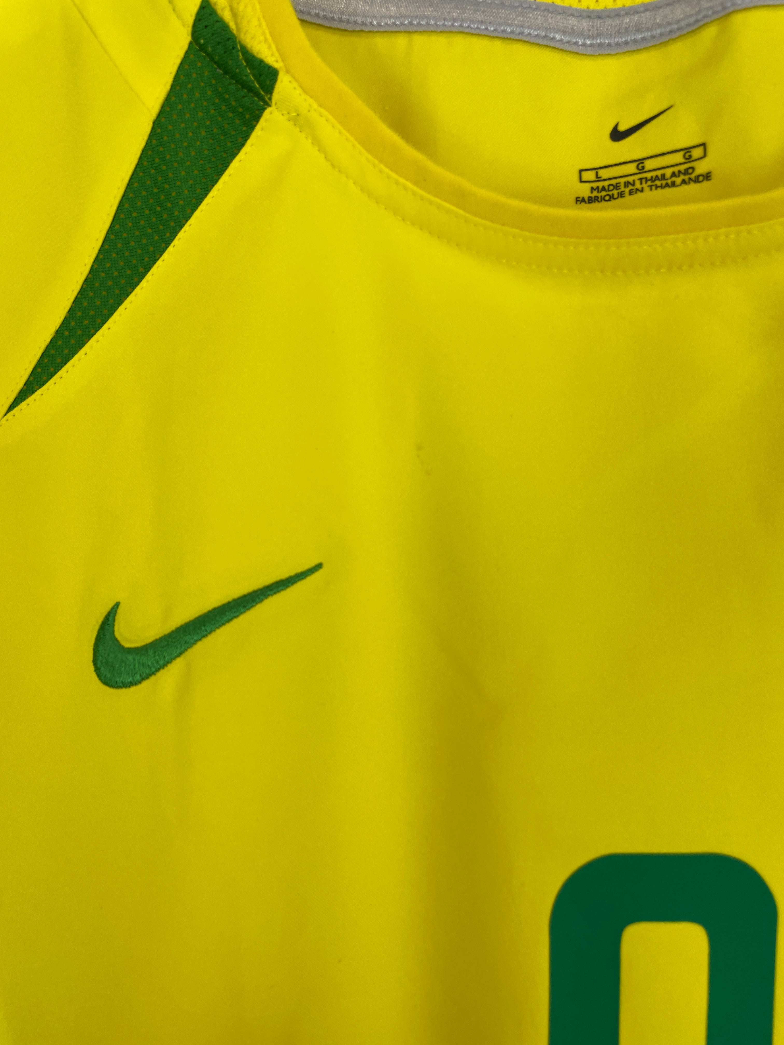 2002 R9 Jersey 2002/04 BRAZIL RONALDO #9 HOME SHIRT (L) NIKE – Cult Kits