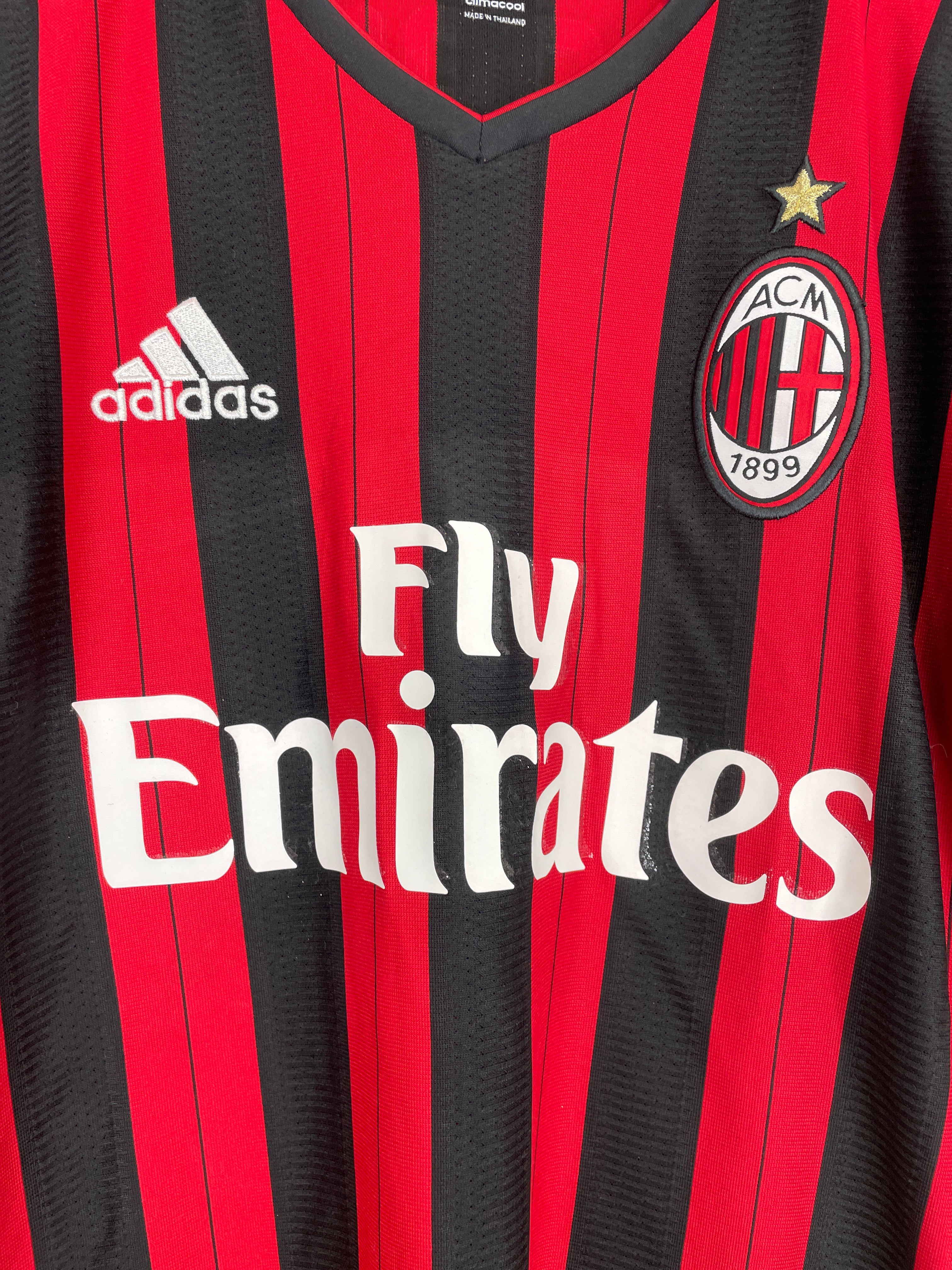 Shop 2013/14 AC MILAN EL SHAARAWY #92 HOME SHIRT (S) ADIDAS, classic football shirts, vintage football shirts & retro soccer jerseys at Cult Kits