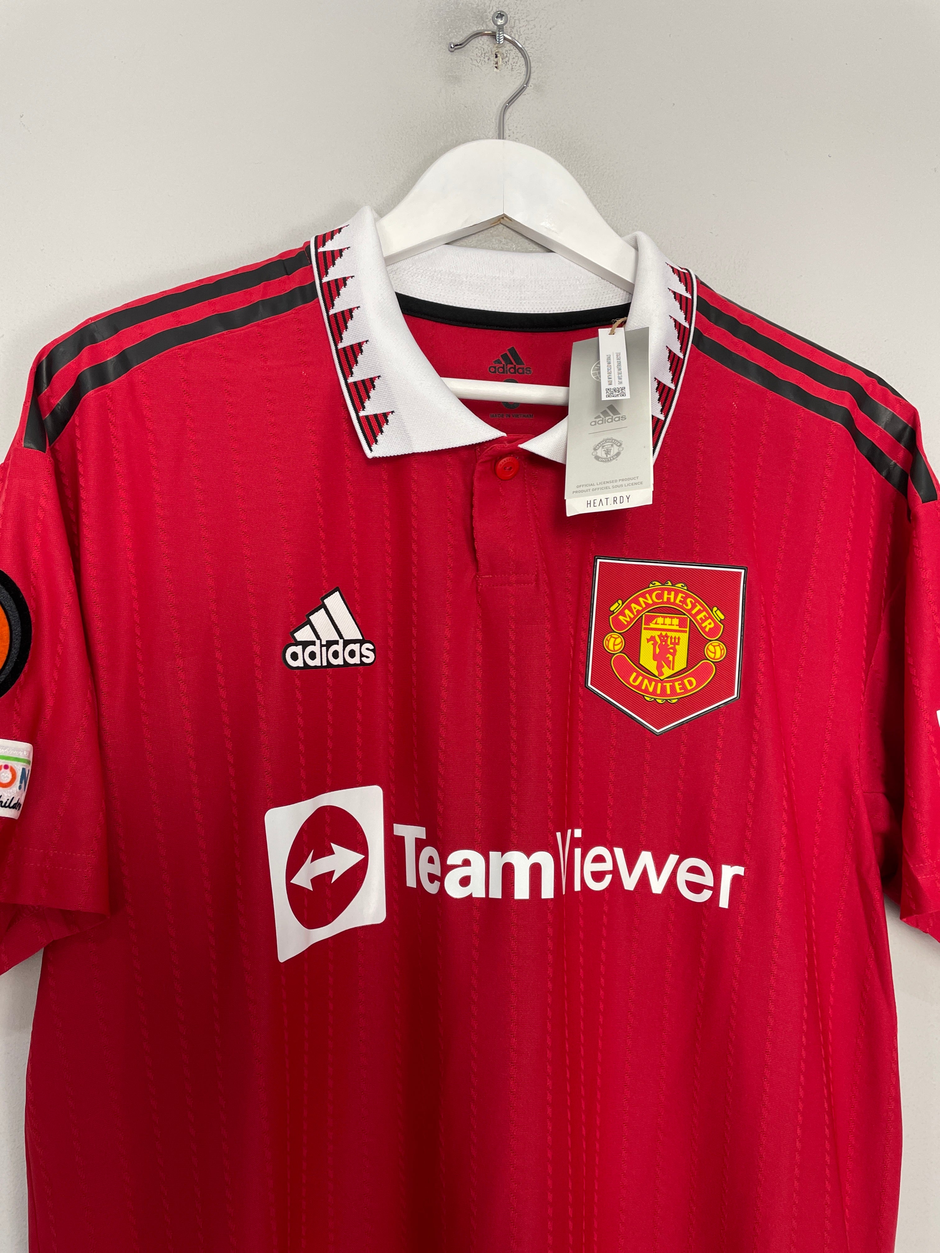 Shop 2022/23 MANCHESTER UNITED RONALDO #7 *BNWT* PLAYER ISSUE E/L HOME SHIRT (L) ADIDAS, classic football shirts, vintage football shirts & retro soccer jerseys at Cult Kits