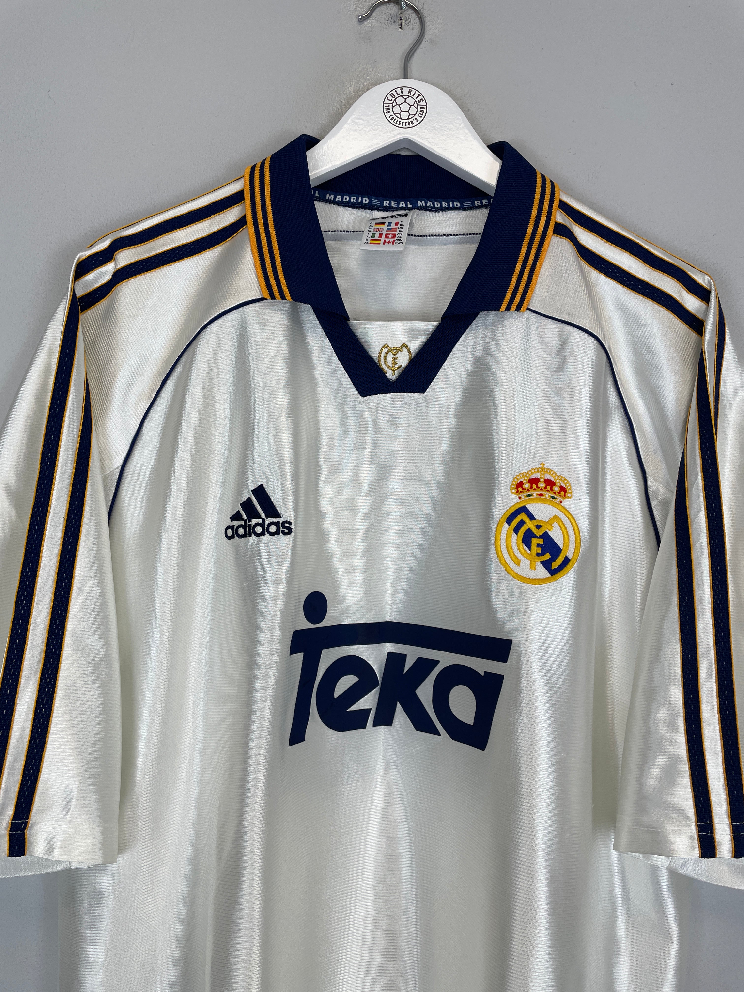 Shop 1998/00 REAL MADRID SEEDORF #10 HOME SHIRT (XL) ADIDAS, classic football shirts, vintage football shirts & retro soccer jerseys at Cult Kits