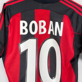 Shop 2000/02 AC MILAN BOBAN #10 HOME SHIRT (S) ADIDAS, classic football shirts, vintage football shirts & retro soccer jerseys at Cult Kits