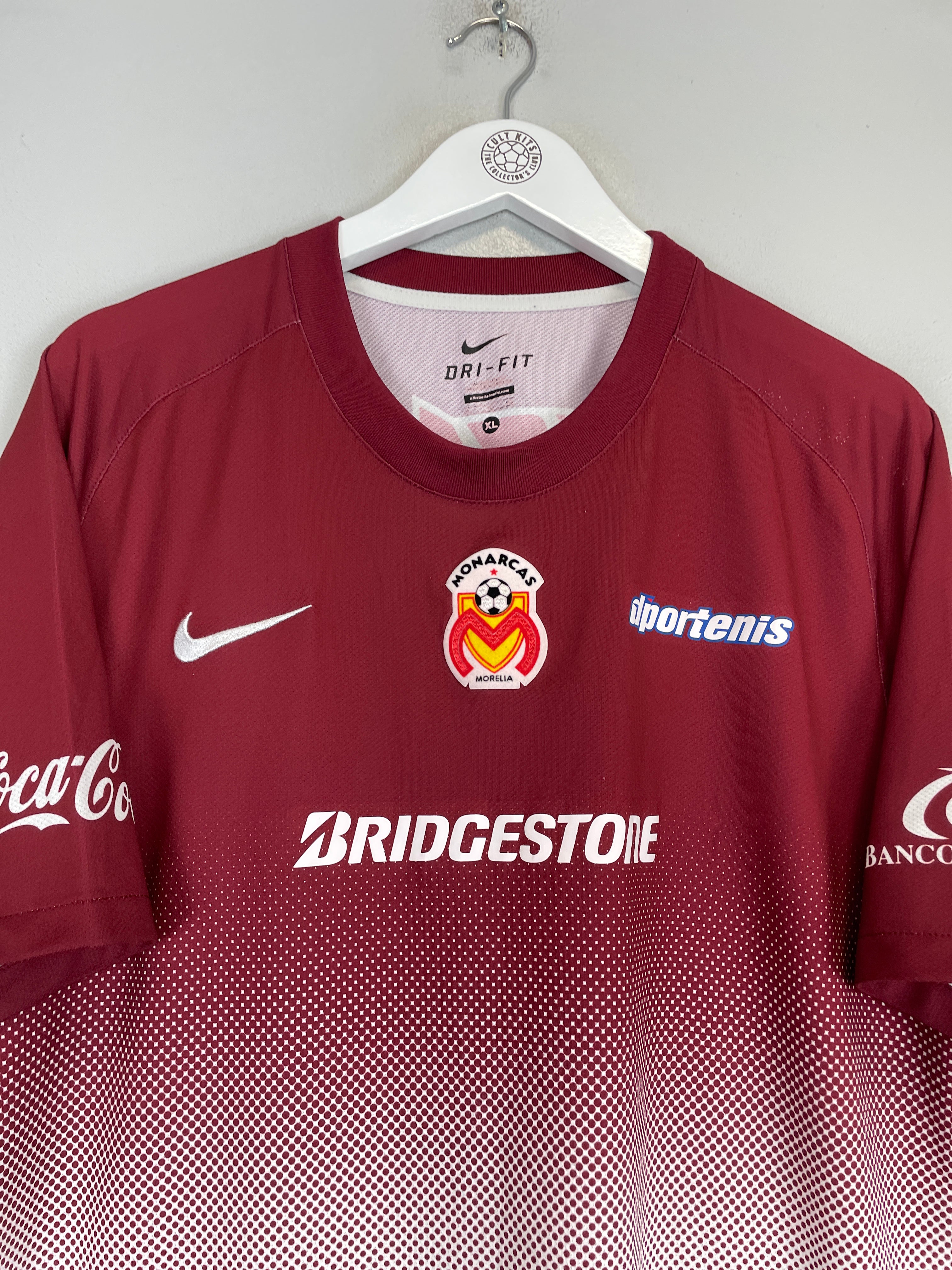 Shop 2013/14 MONARCAS MORELIA AWAY SHIRT (XL) NIKE, classic football shirts, vintage football shirts & retro soccer jerseys at Cult Kits