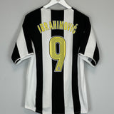2004/05 JUVENTUS IBRAHIMOVIC #9 HOME SHIRT (M) NIKE