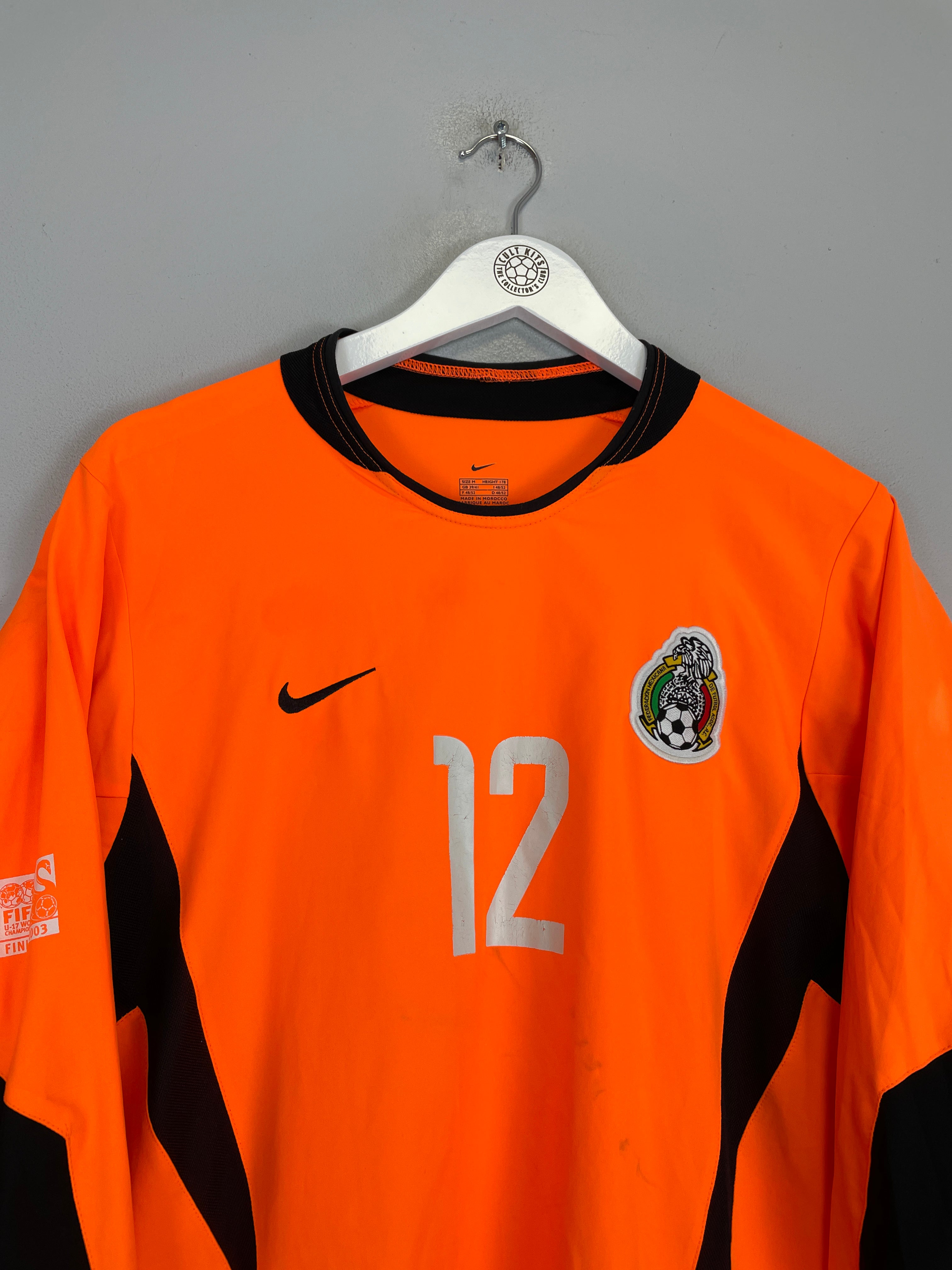 Shop 2003 MEXICO OROZCO #12 GK SHIRT (M) NIKE, classic football shirts, vintage football shirts & retro soccer jerseys at Cult Kits