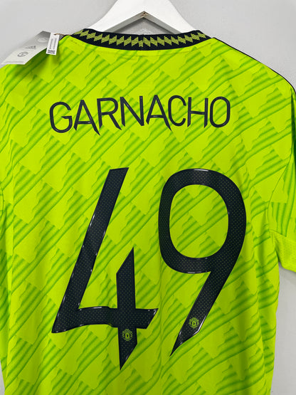 2022/23 MANCHESTER UNITED GARNACHO #40 *BNWT* THIRD SHIRT (L) ADIDAS