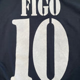 2001/02 Real Madrid Figo #10 Away Shirt (S) Adidas