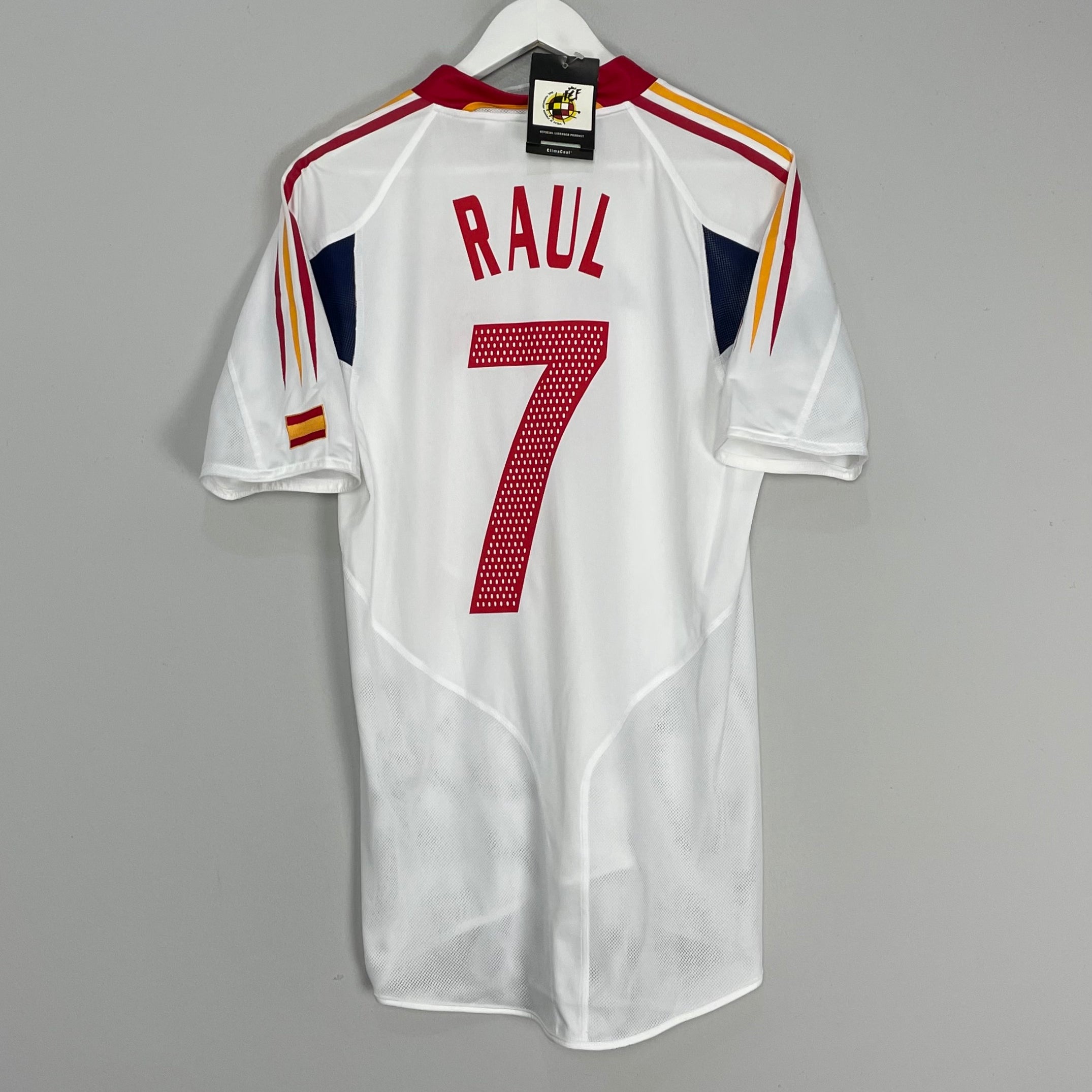 Shop 2004/06 SPAIN RAUL #7 *BNWT* AWAY SHIRT (S) ADIDAS, classic football shirts, vintage football shirts & retro soccer jerseys at Cult Kits