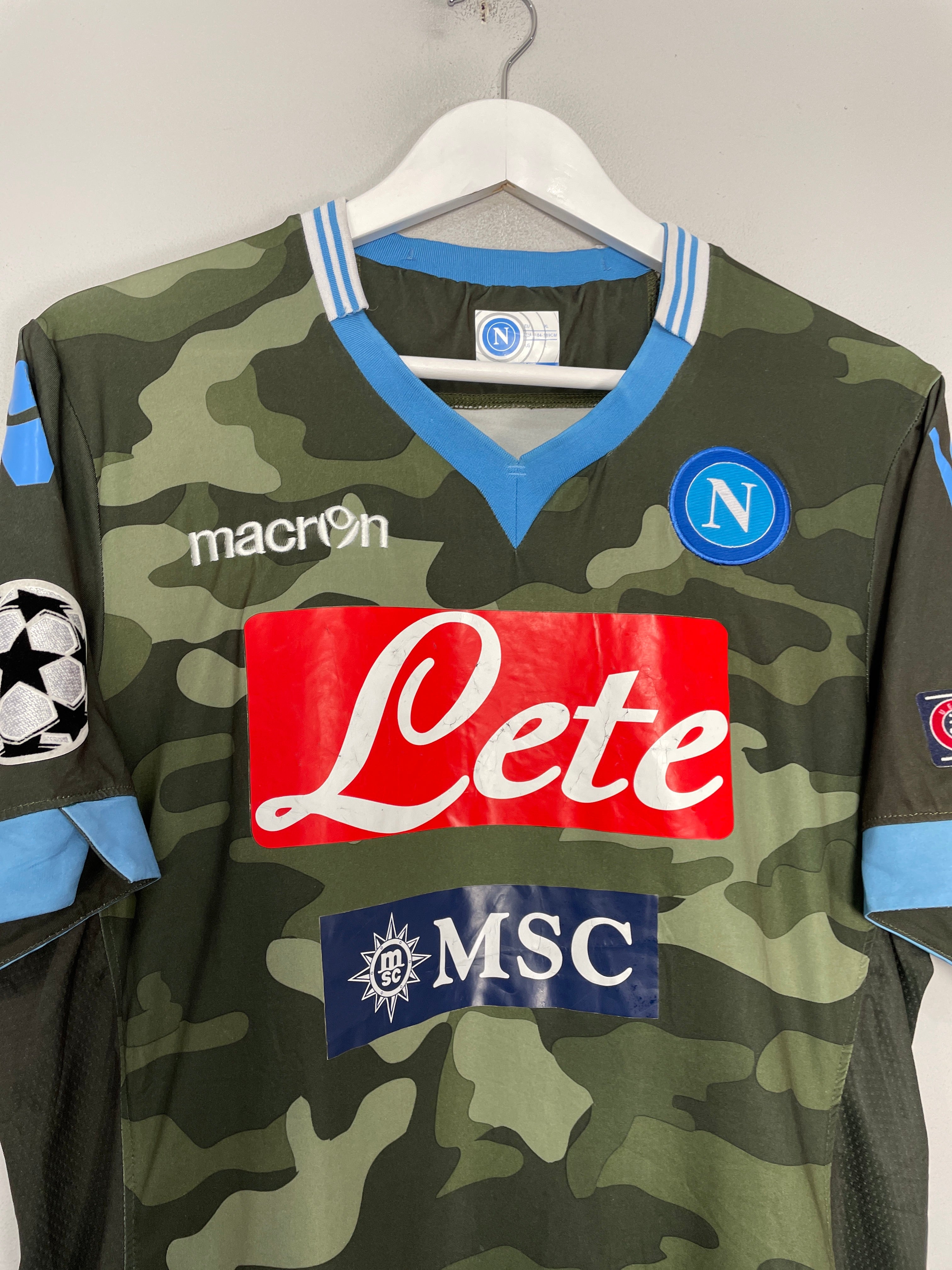 Shop 2013/14 NAPOLI HAMSIK #17 C/L AWAY SHIRT (XL) MACRON, classic football shirts, vintage football shirts & retro soccer jerseys at Cult Kits