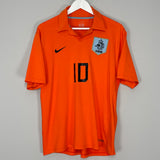 Shop 2006/08 NETHERLANDS #10 HOME SHIRT (L) NIKE, classic football shirts, vintage football shirts & retro soccer jerseys at Cult Kits