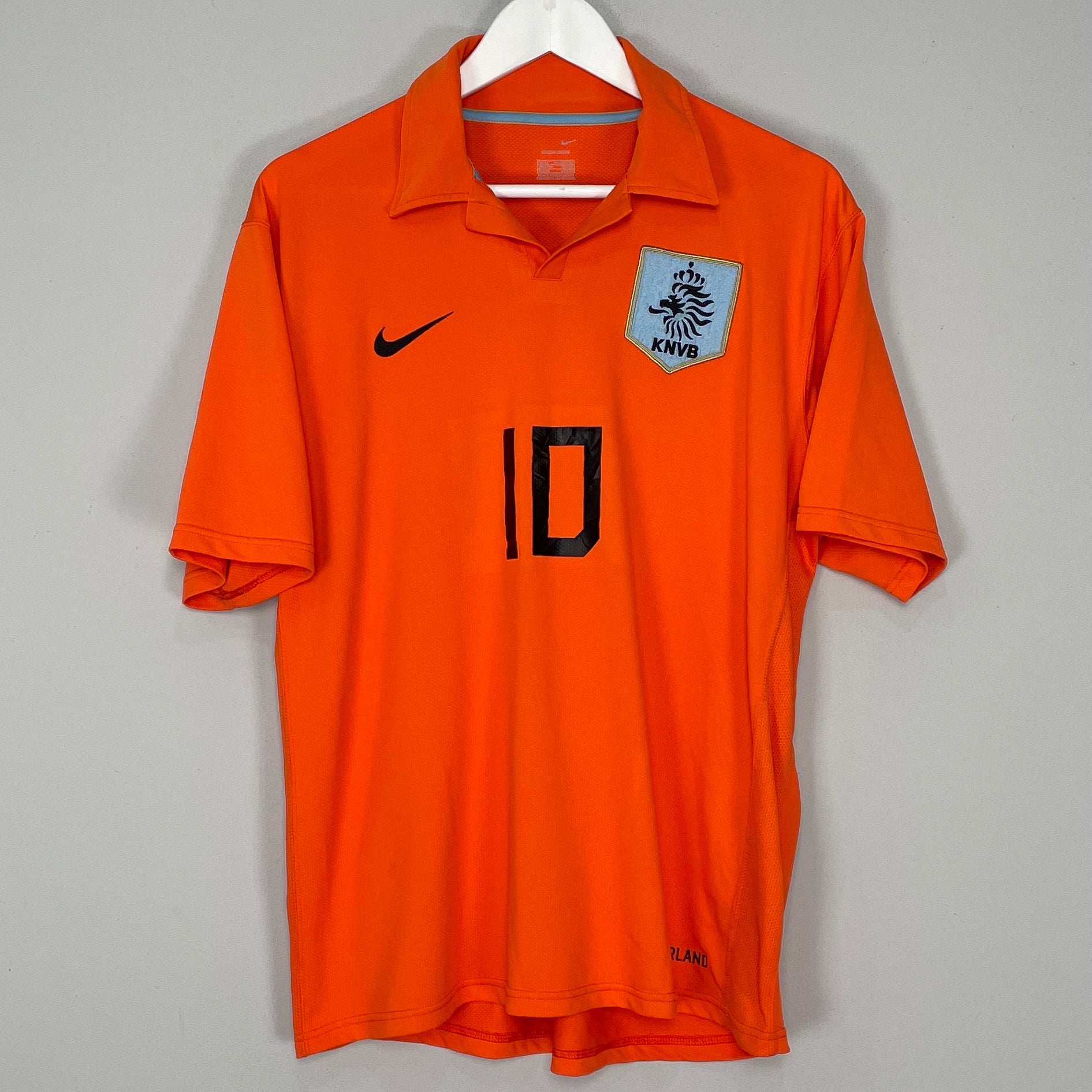 Shop 2006/08 NETHERLANDS #10 HOME SHIRT (L) NIKE, classic football shirts, vintage football shirts & retro soccer jerseys at Cult Kits