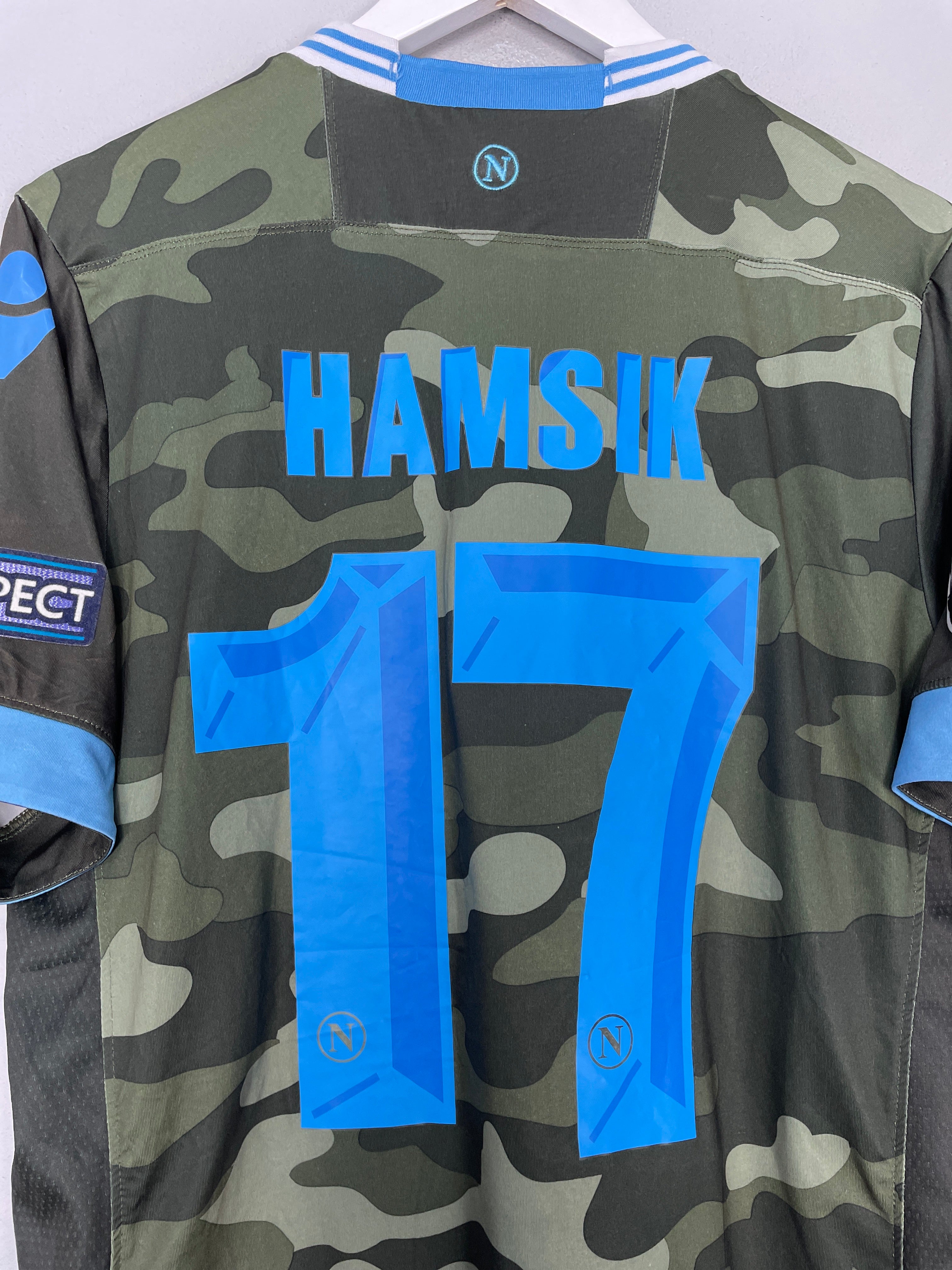 Shop 2013/14 NAPOLI HAMSIK #17 C/L AWAY SHIRT (XL) MACRON, classic football shirts, vintage football shirts & retro soccer jerseys at Cult Kits