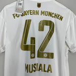 Shop 2022/23 BAYERN MUNICH MUSIALA #42 *BNWT* AWAY SHIRT (M) ADIDAS, classic football shirts, vintage football shirts & retro soccer jerseys at Cult Kits