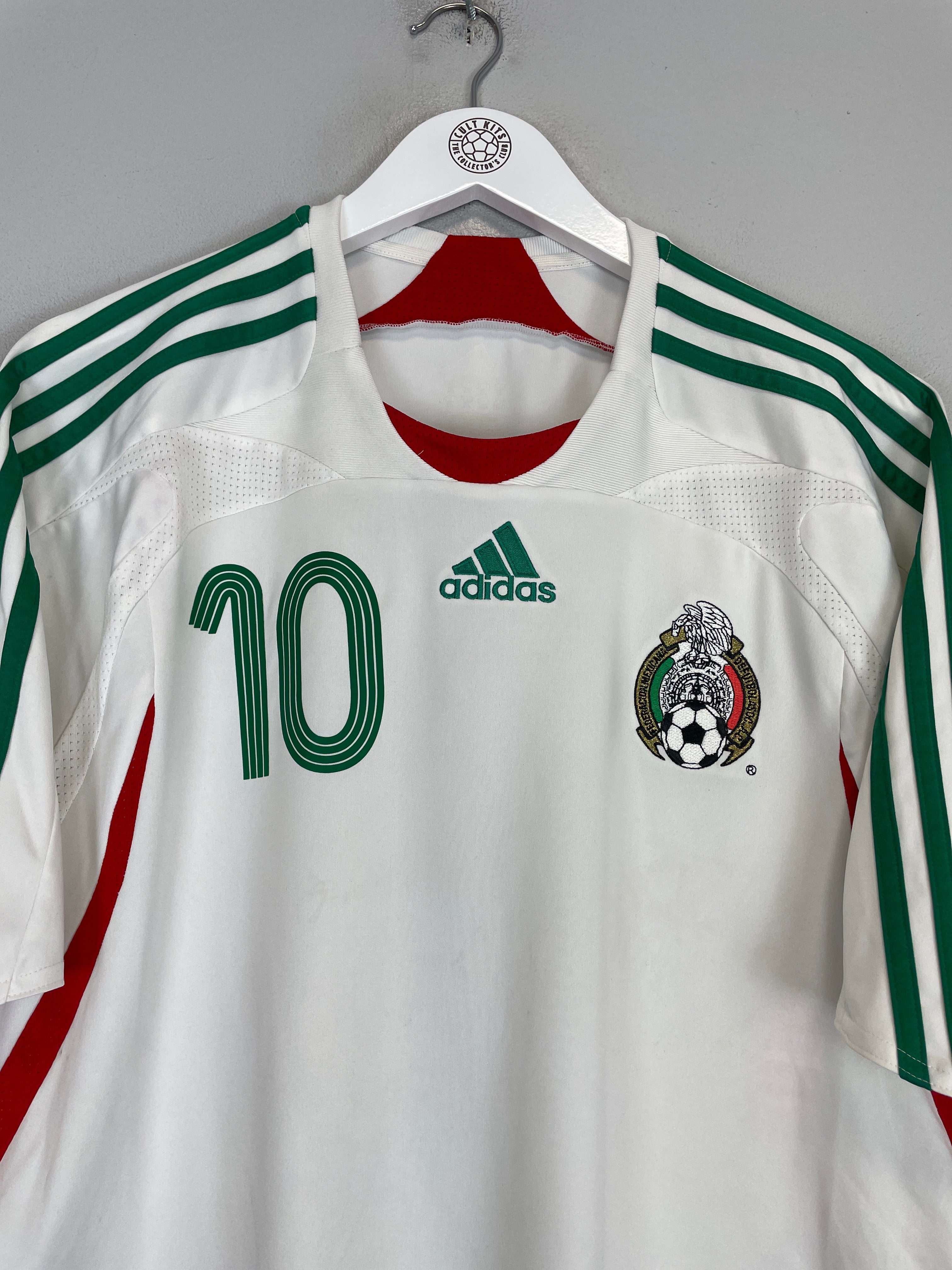 Shop 2007/08 MEXICO C.BLANCO #10 AWAY SHIRT (XL) ADIDAS, classic football shirts, vintage football shirts & retro soccer jerseys at Cult Kits